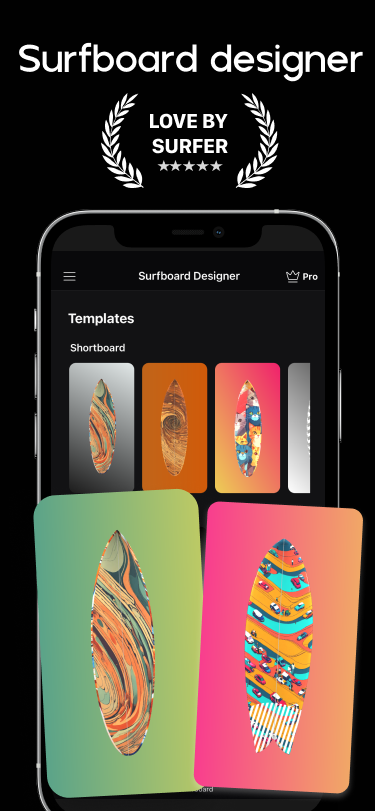 Pick a surfboard template